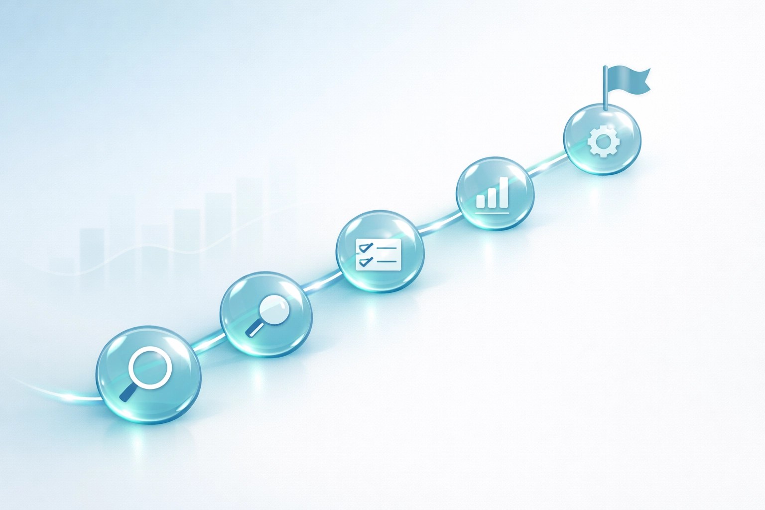 Visual representation of a streamlined and reliable process for government project management and compliance.