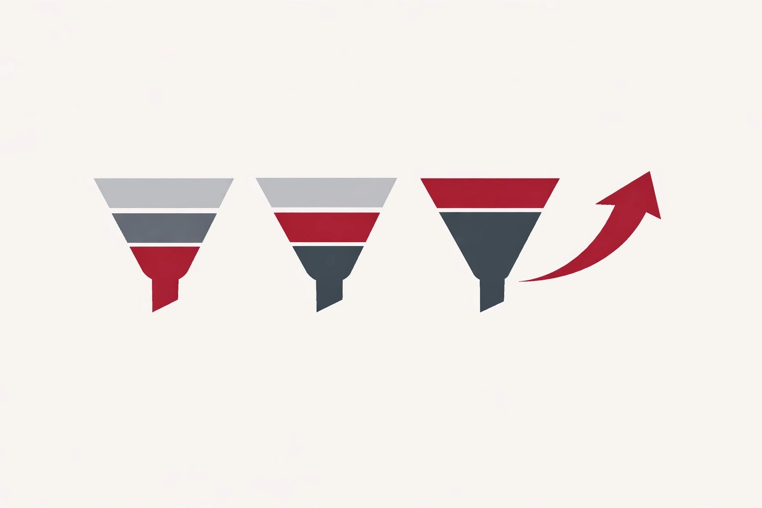 Minimalist management triage graphic representing organizational clarity through a reduce, route, resolve framework.