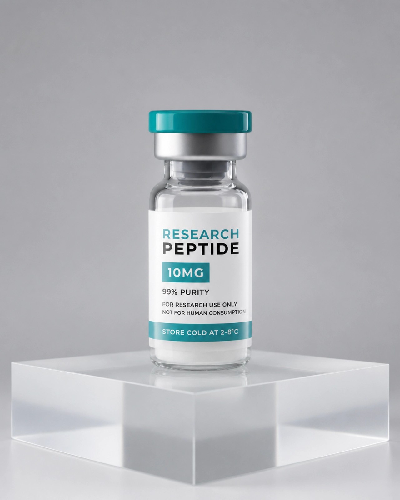 Research vial representing Ret 10mg