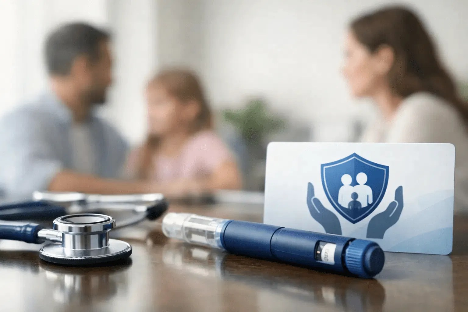Family representing different household coverage needs