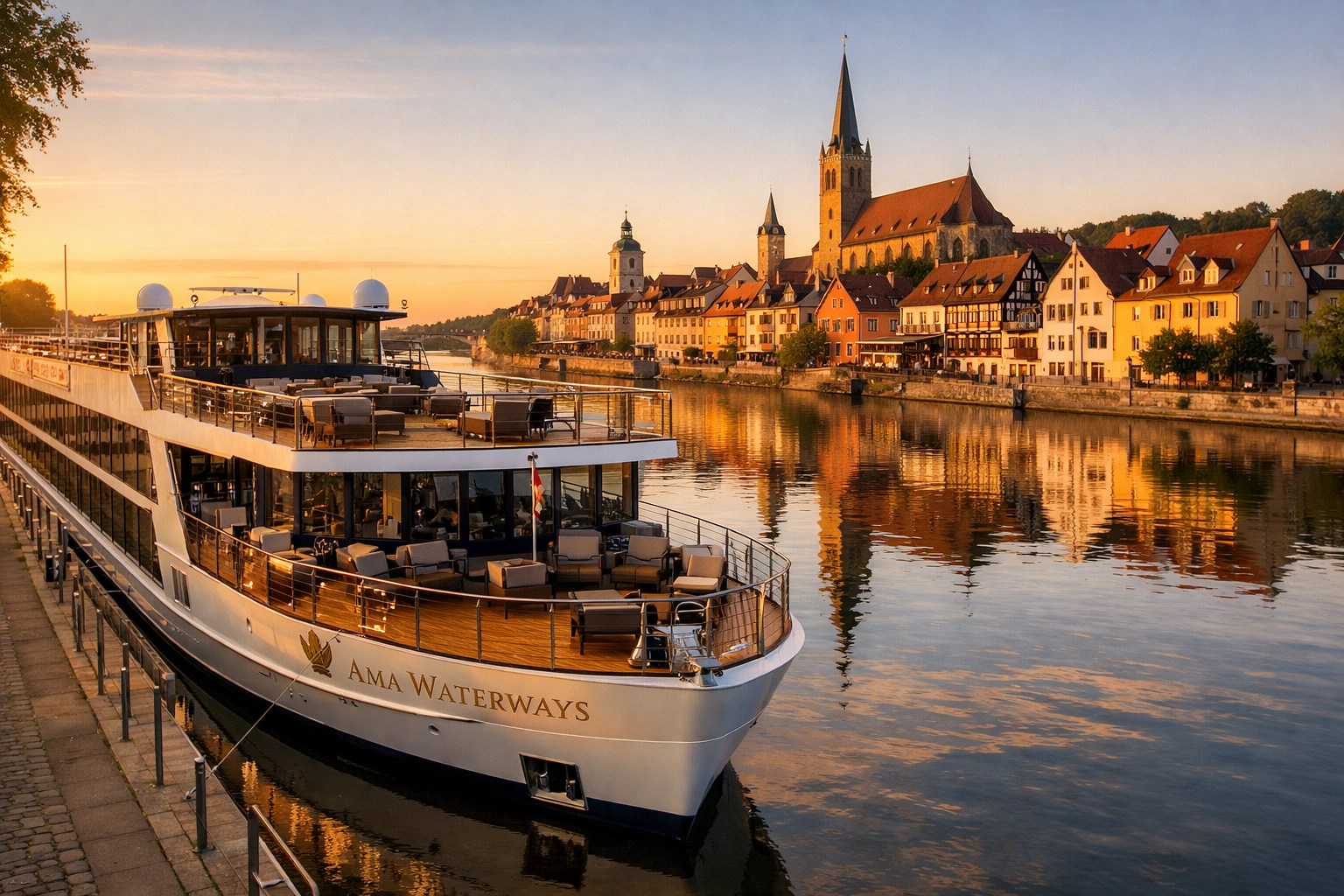 AMA Waterways river cruise ship on the Rhine