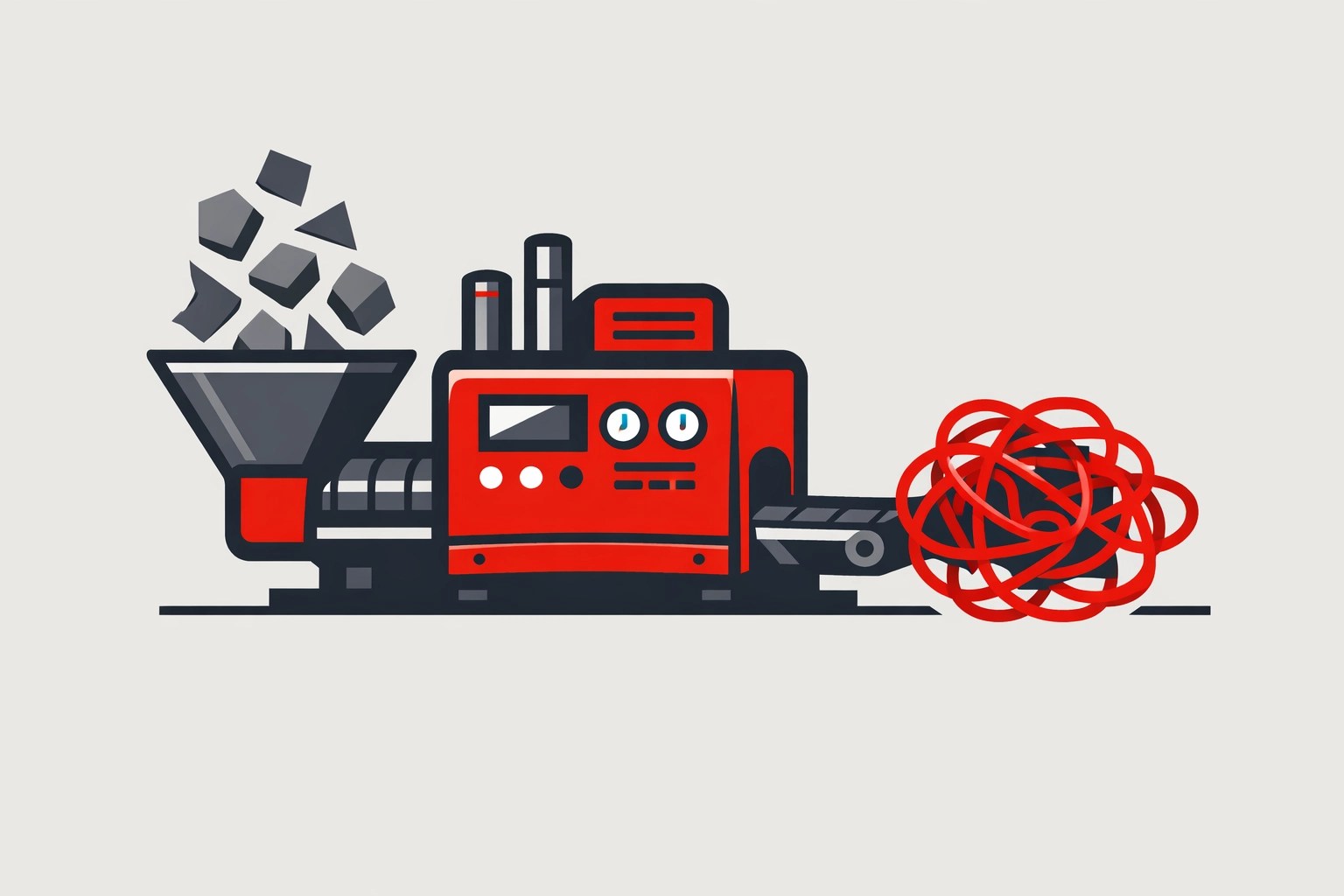 Illustration of poor data quality impacting AI output, a focus of effective operational consulting services.