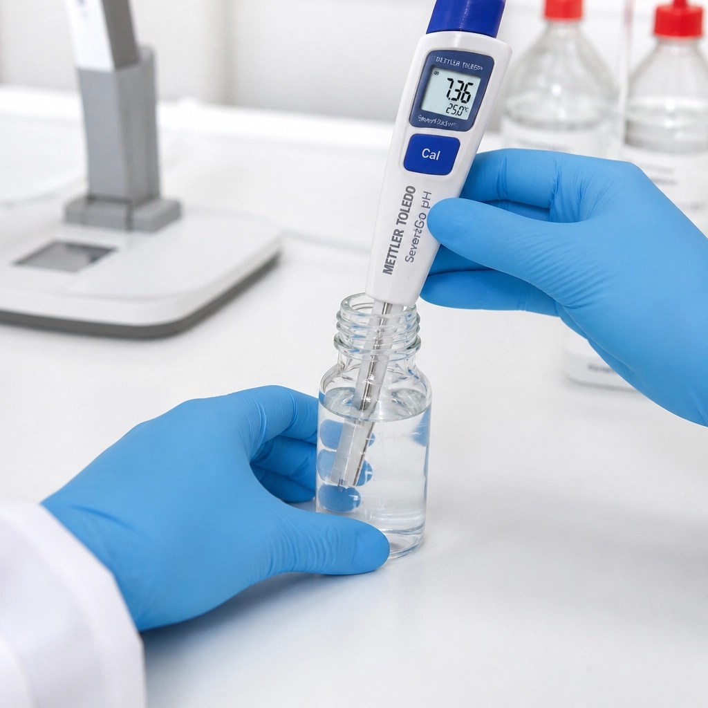 Testing pH in a clinical laboratory setting
