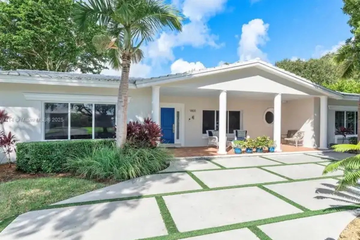 Renovated Miami single-family home showcasing high curb appeal