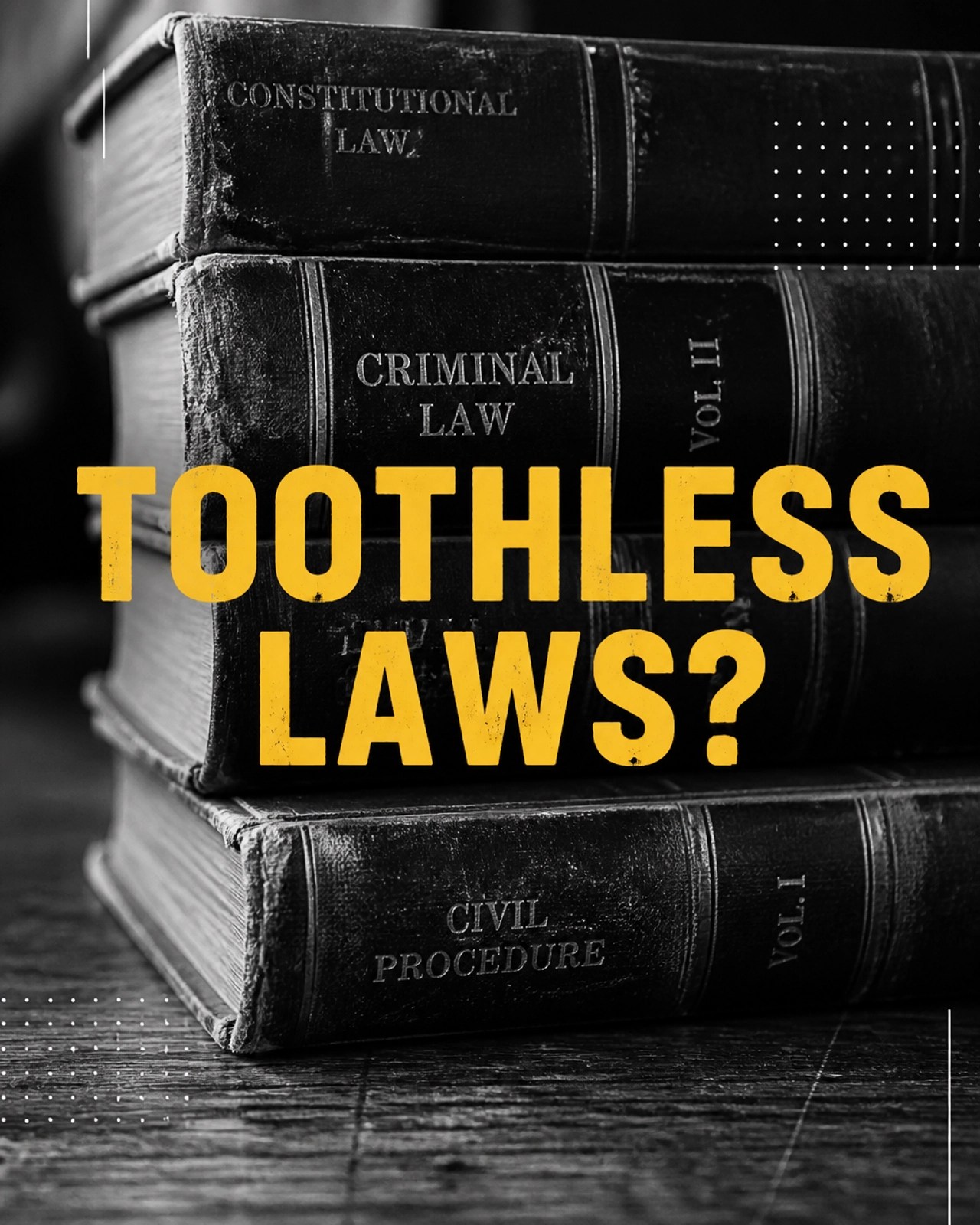 Toothless Laws?