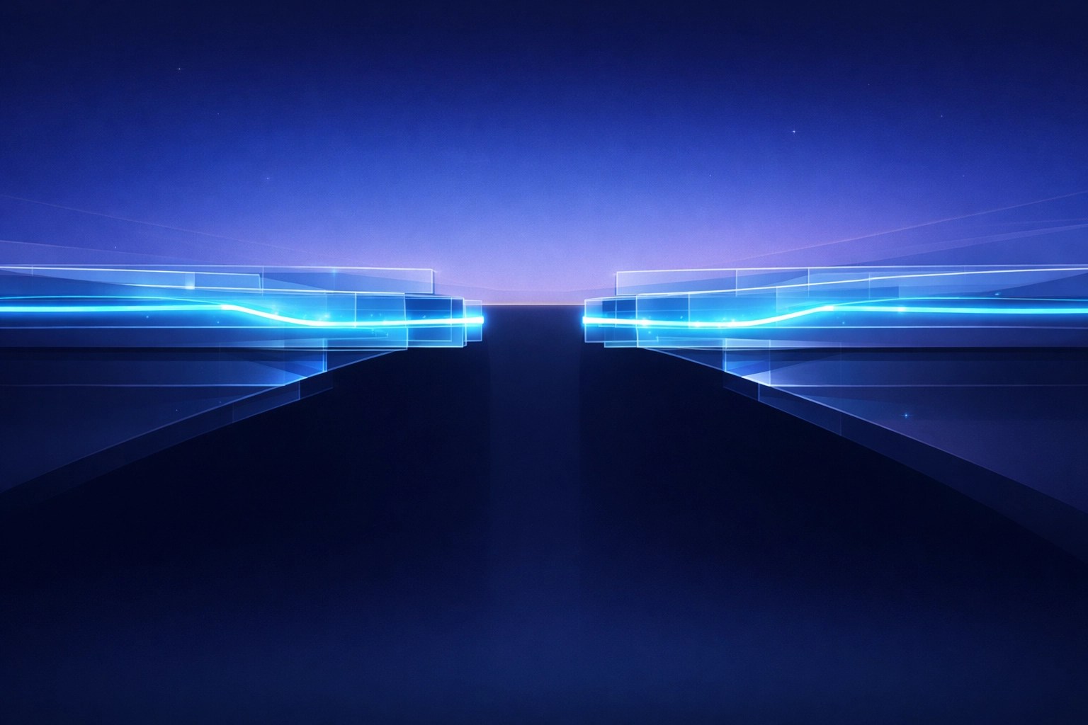 A glowing bridge with a central gap representing the living wage shortfall in the education pipeline.