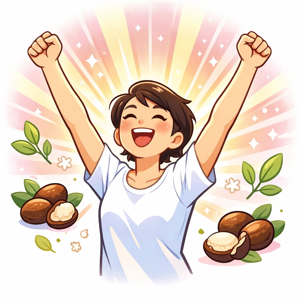 A person feeling fresh and confident with a natural deodorant for sensitive skin.