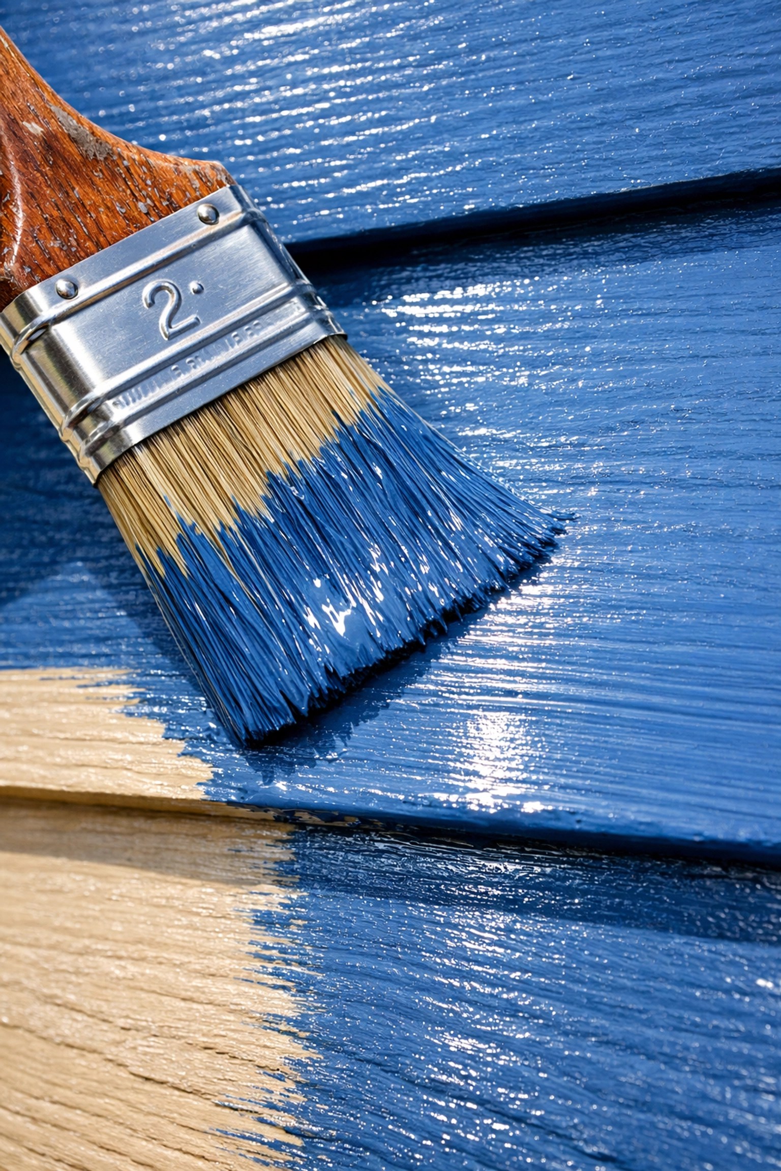 Professional painter applying high-quality exterior paint to home siding