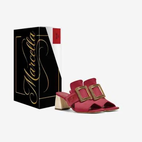 Crimson Luxe Mule