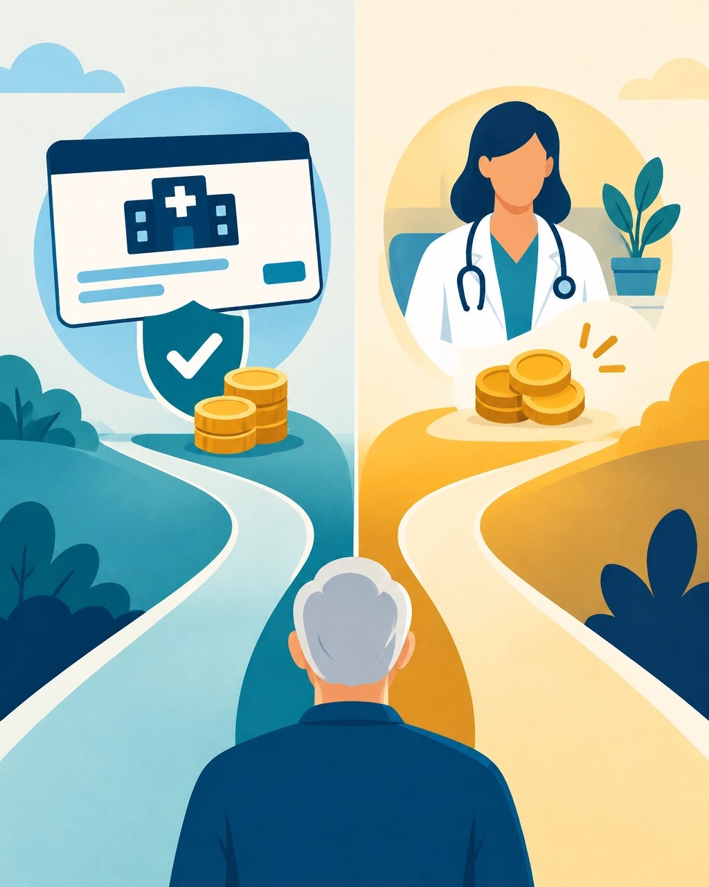 A visual comparison of Medicare Supplement Plan G and Plan N cost-sharing options