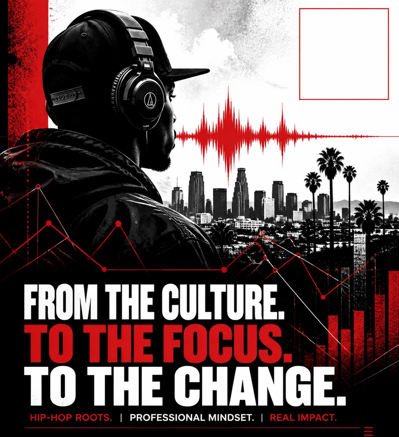 Professional overlooking a city skyline, symbolizing the bridge between culture and productivity.