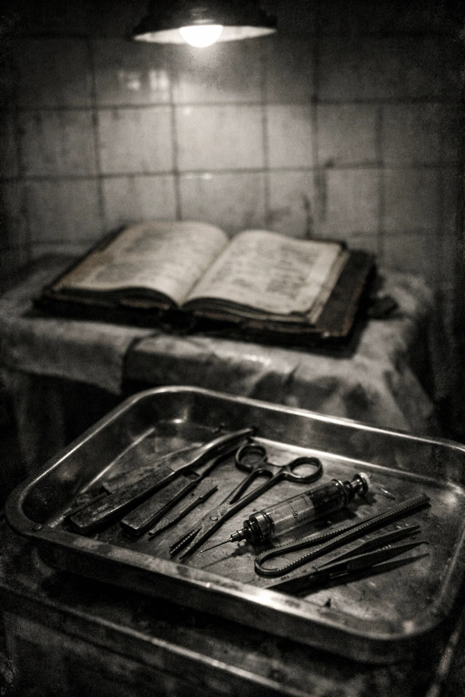 Vintage medical instruments representing historical medical experimentation and racial inequality