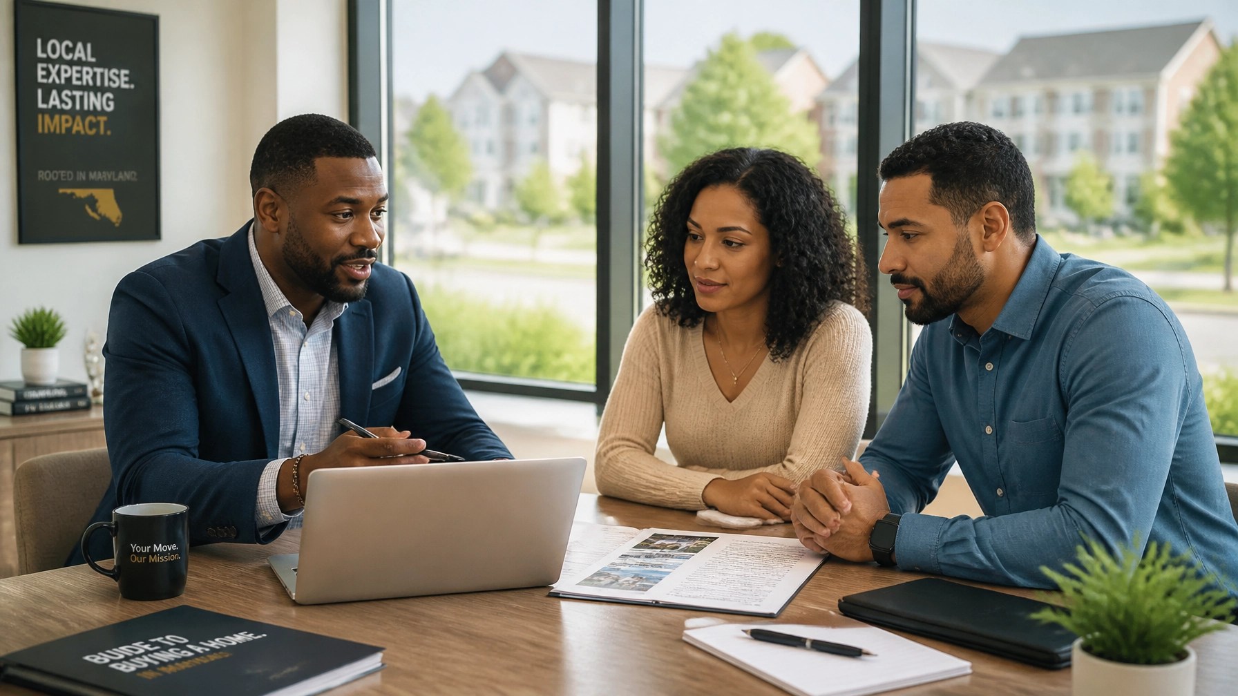 Professional real estate consultation session