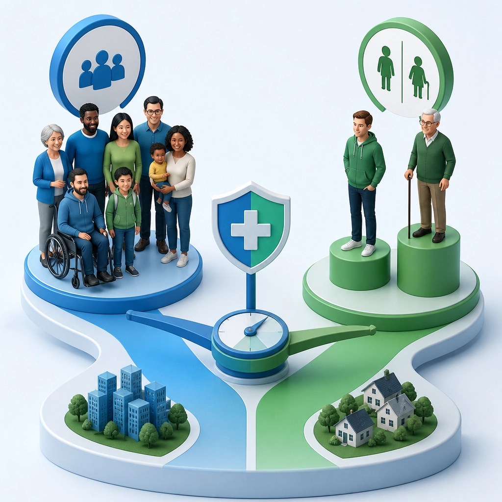 Comparison of state insurance paths