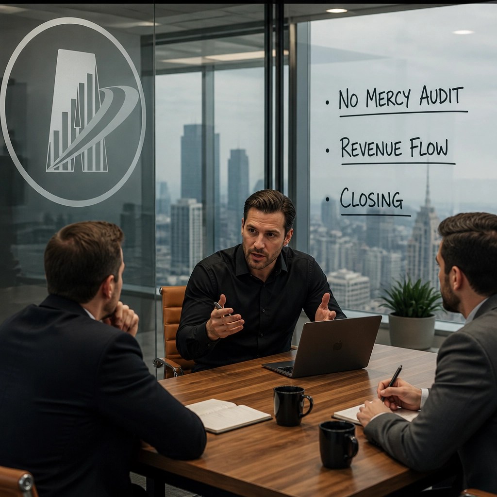 A high-end social announcement image for The Sales Lab training services, representing professional and elite sales development.