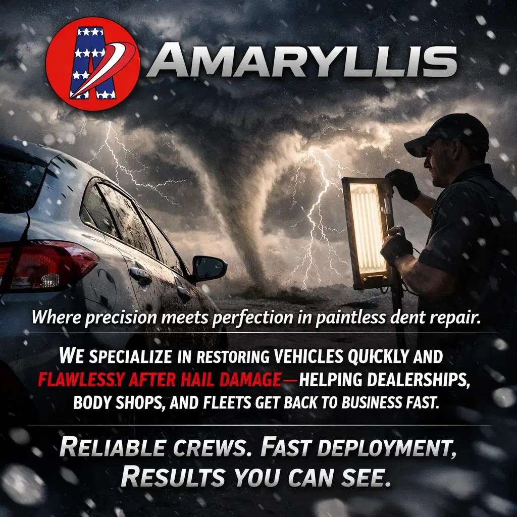 elite-pdr-technician-inspects-hail-damaged-vehicle-tornado-background