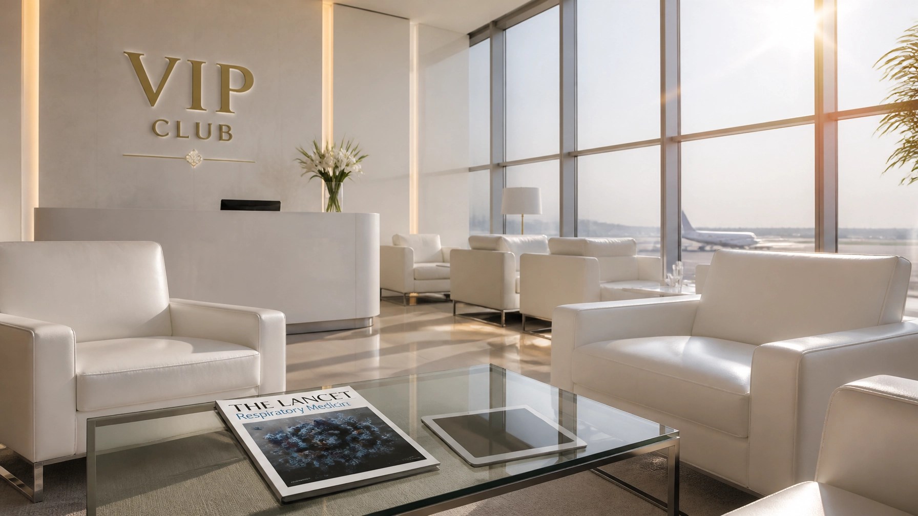 Minimalist VIP Club lounge aesthetic