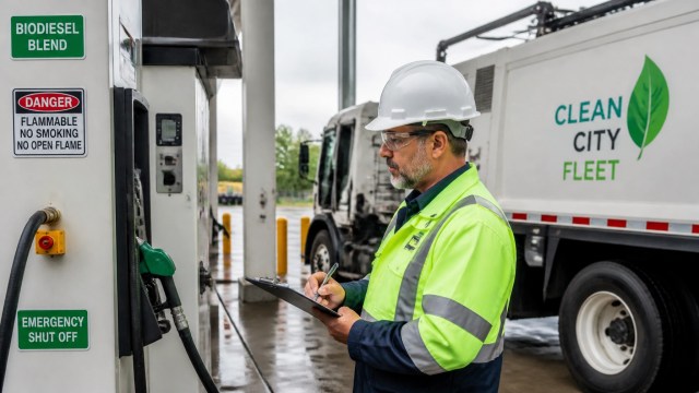 Municipal maintenance and fueling station inspection
