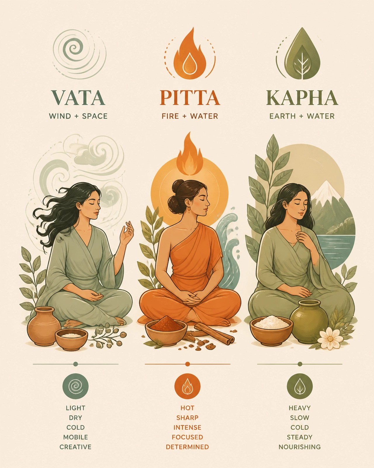 Doshas Illustration