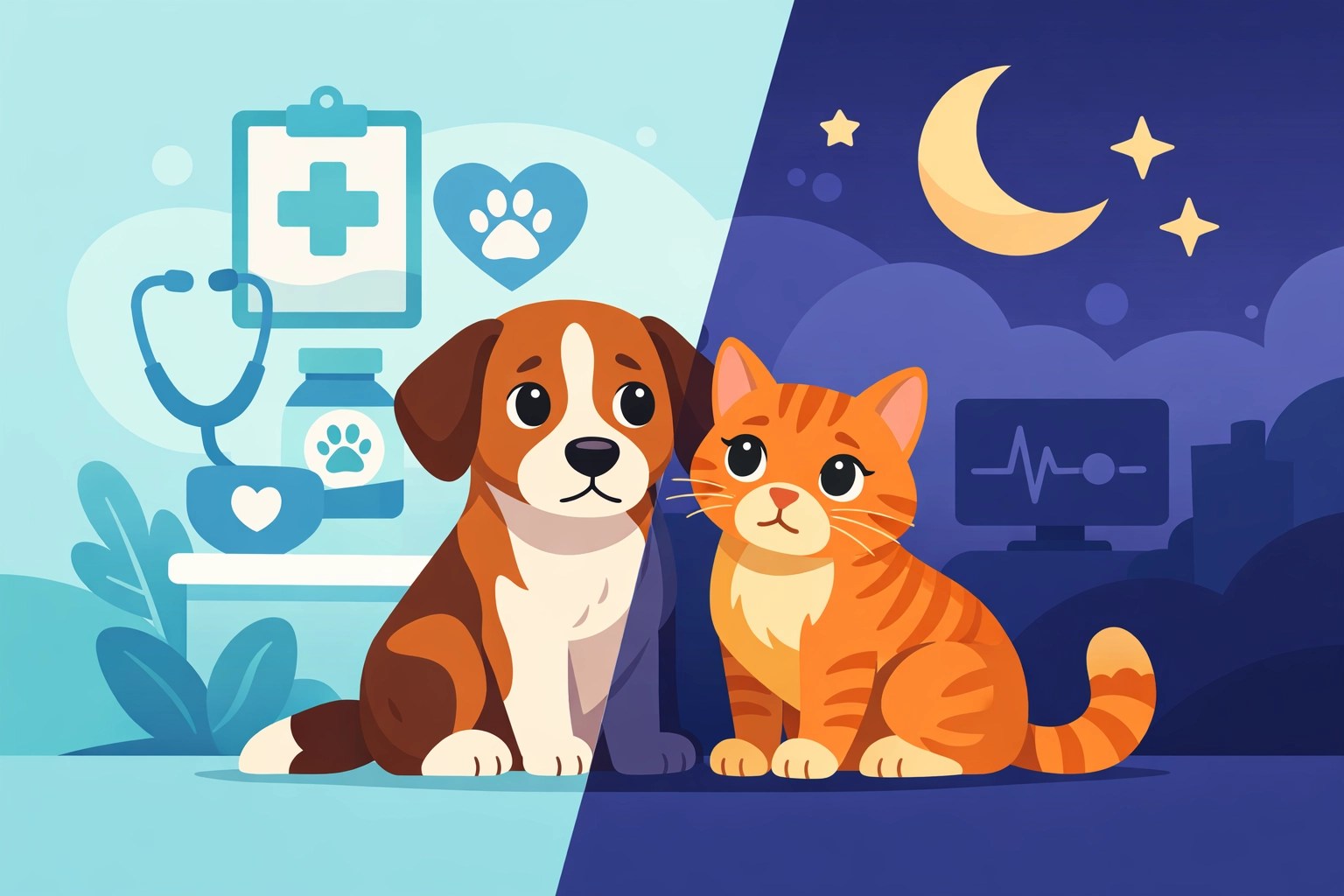 Heroic Golden Retriever representing pet urgent care and emergency vet triage at Richmond Animal Hospital.