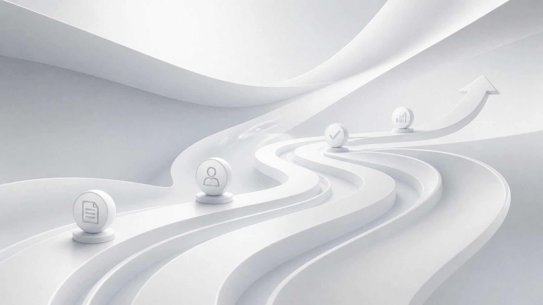 Fluid sweeping curves representing streamlined outsourced workflows