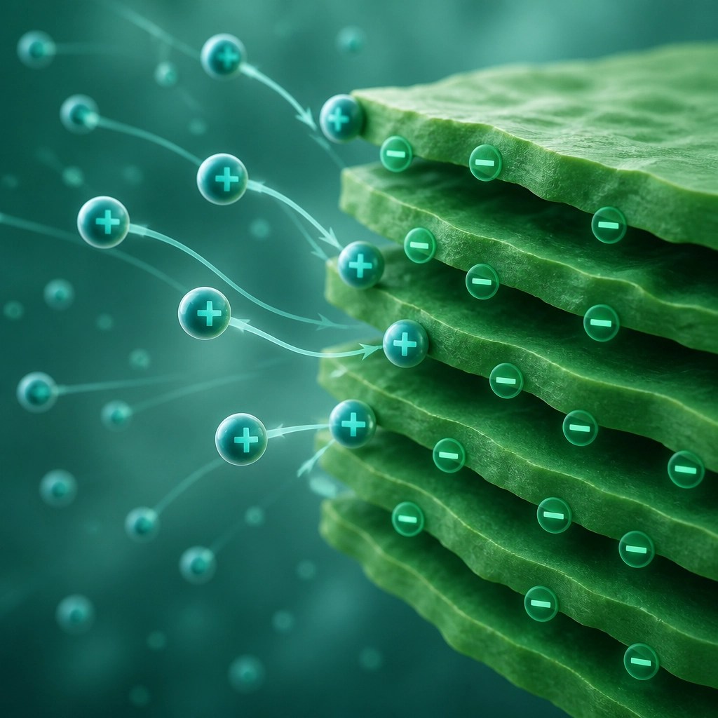 Scientific visualization of clay adsorption