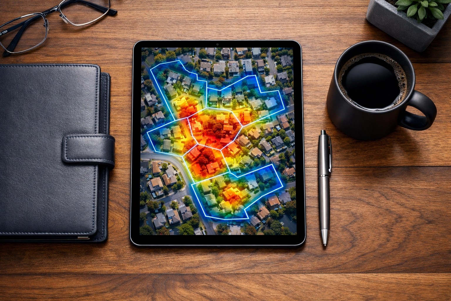Digital real estate mapping and analysis tools used to track Montgomery County market trends.