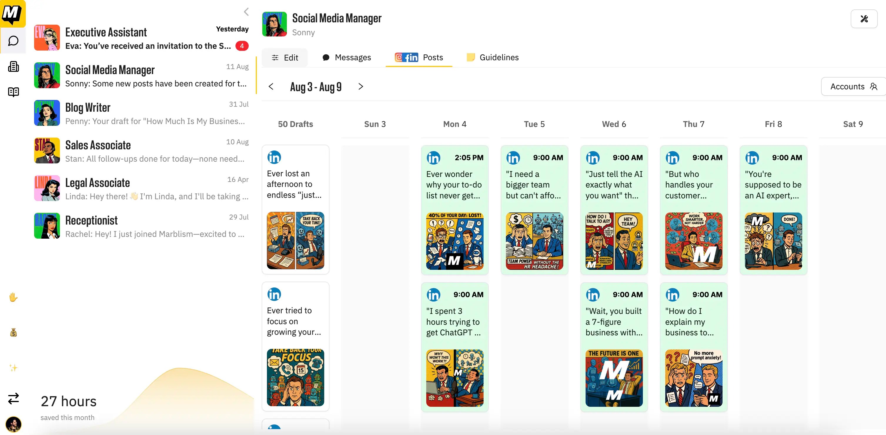 Sonny, the AI Social Media Manager