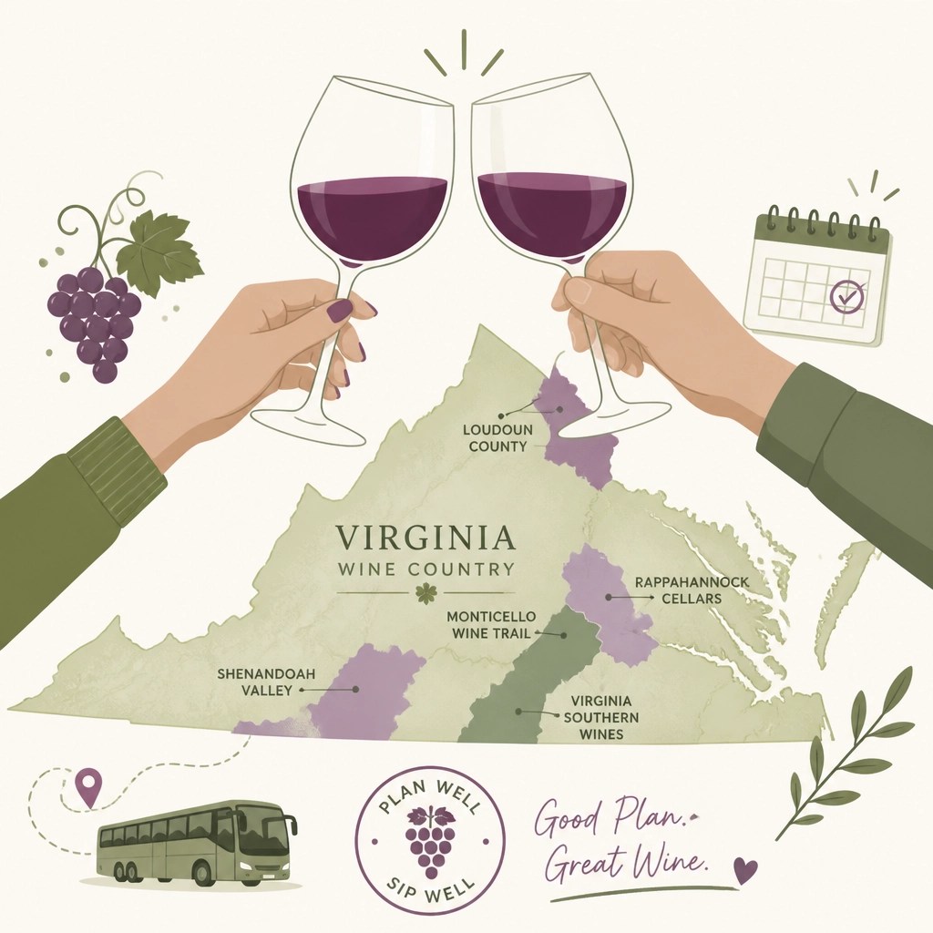 Planning a corporate wine tour in Virginia