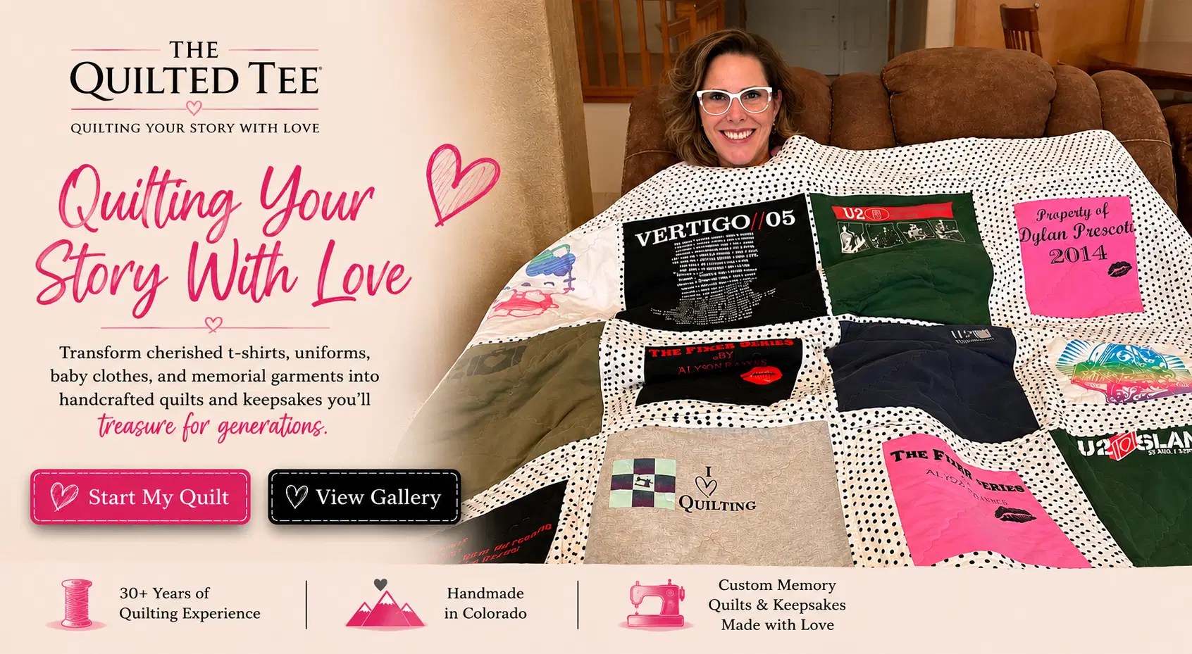 Woman on Sofa with Memory Keepsake