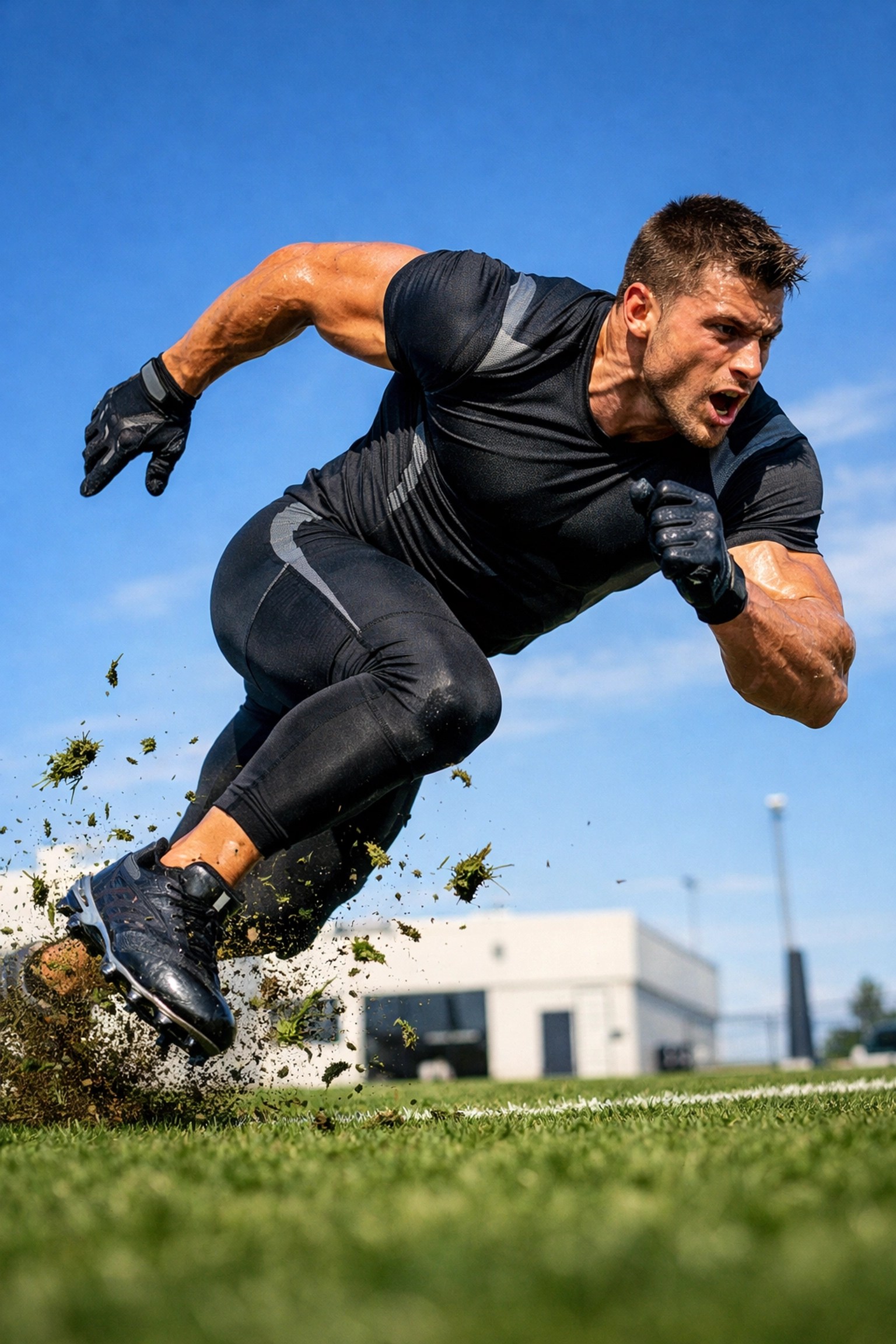 Explosive athlete training in Atlanta to build elite skills for 2026 college football recruiting success.