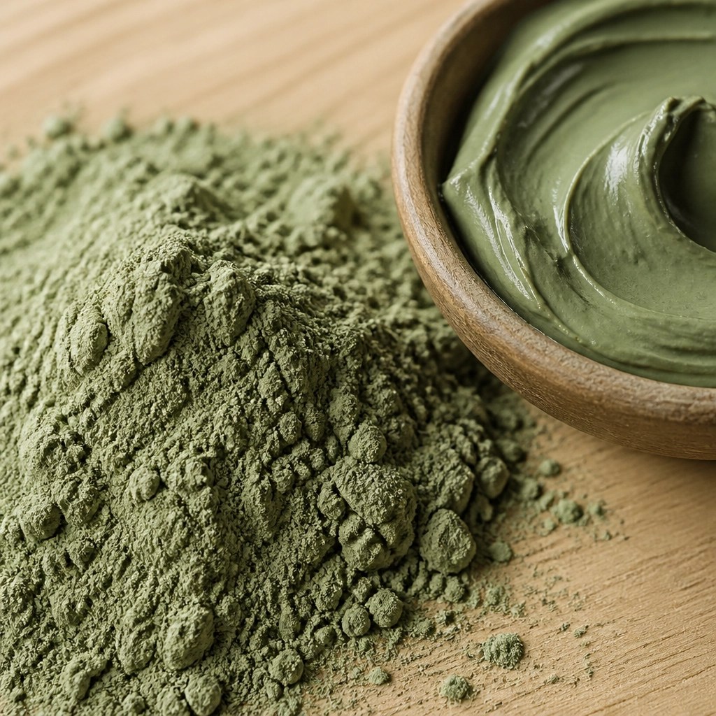 Premium French green clay powder