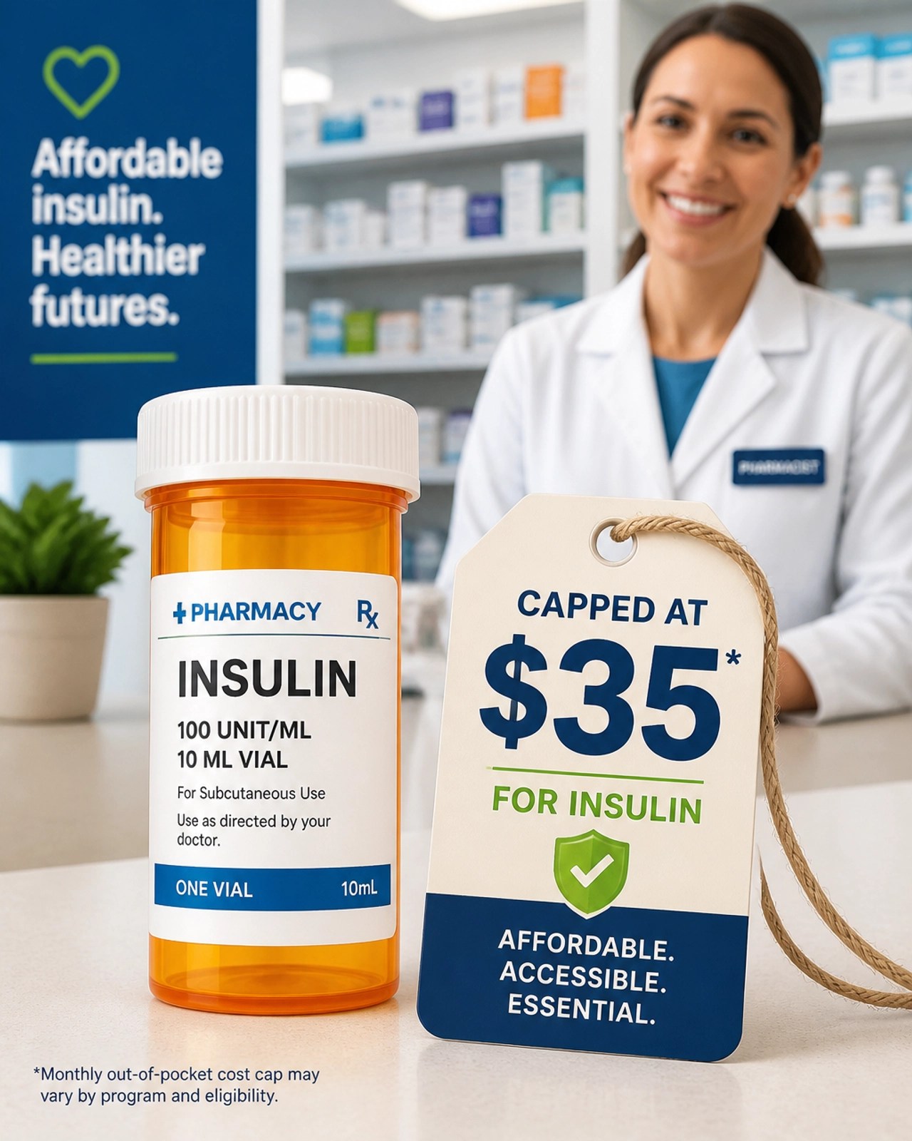 Insulin and prescription savings visualization