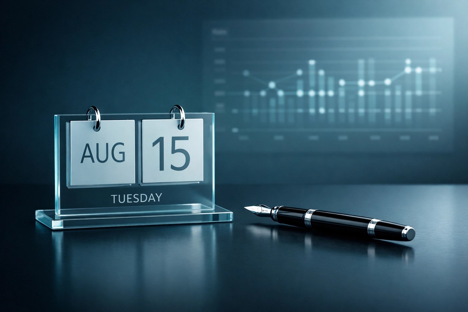 Organized desk with a calendar representing strict lobbyist reporting deadlines and compliance schedules.