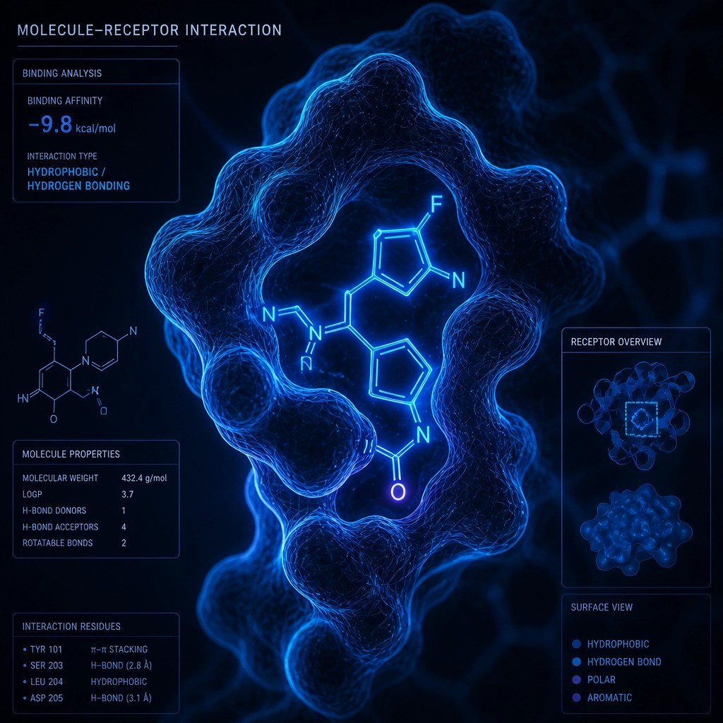 High-tech molecular binding visualization