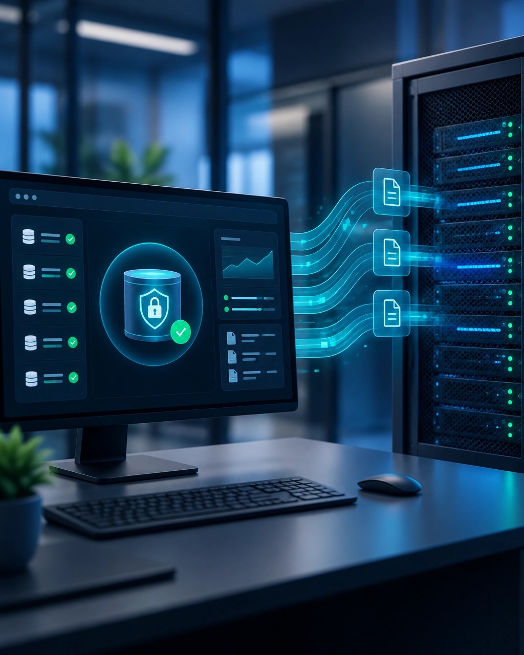 Secure backup vault and resilient website recovery infrastructure with verified data flows