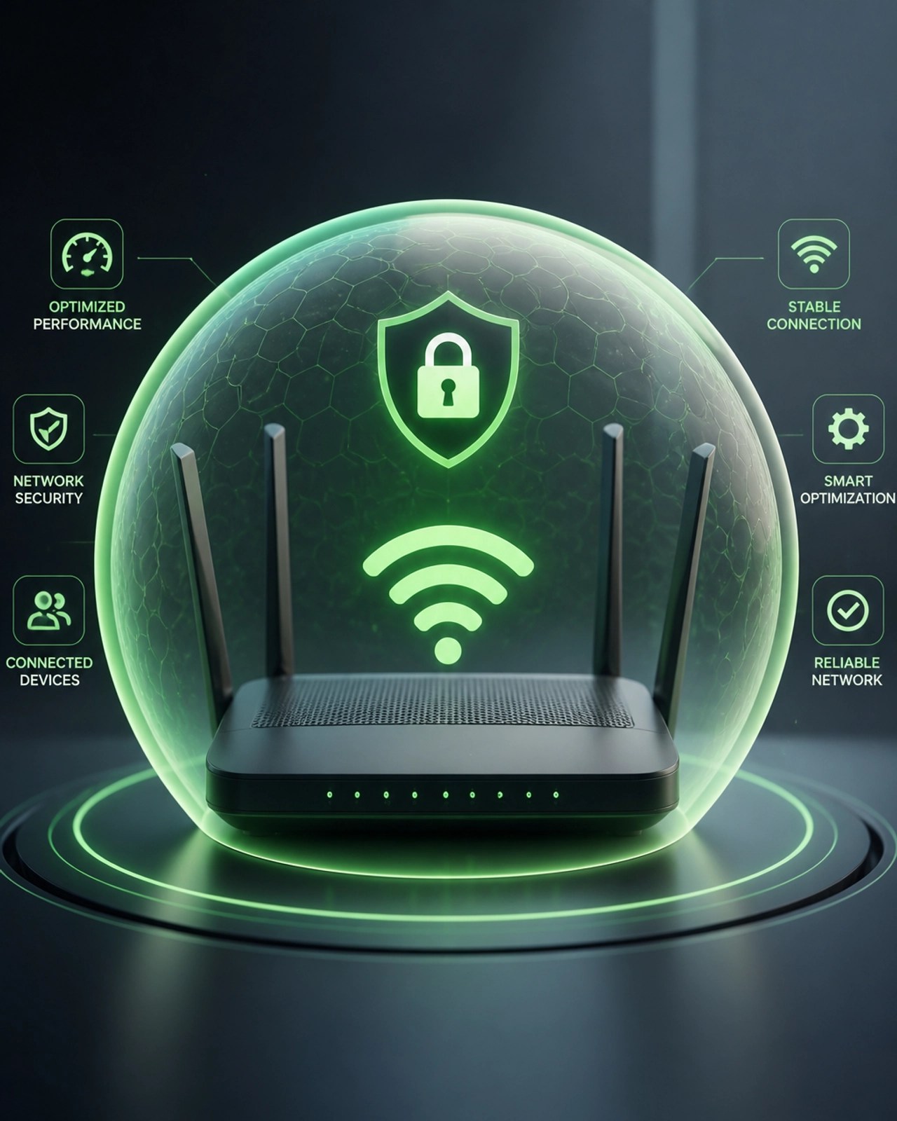 Secure Wi-Fi and network optimization visualization