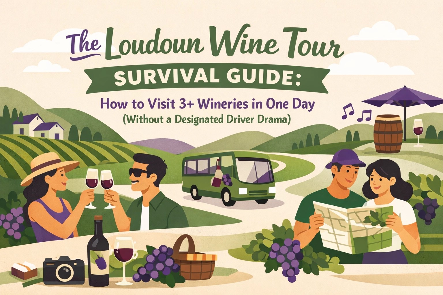 [HERO] The Loudoun Wine Tour Survival Guide: How to Visit 3+ Winaries in One Day (Without a Designated Driver Drama)