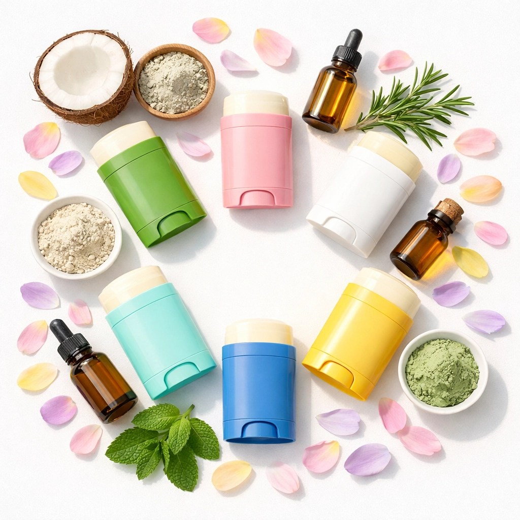 Best natural deodorants with coconut, clay, herbs and essential oil ingredients