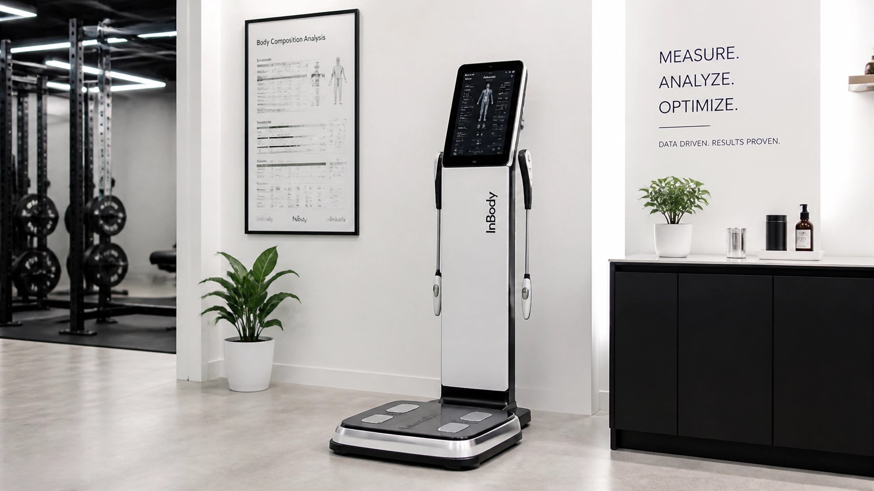 Modern clinical gym setting for performance and biology optimization