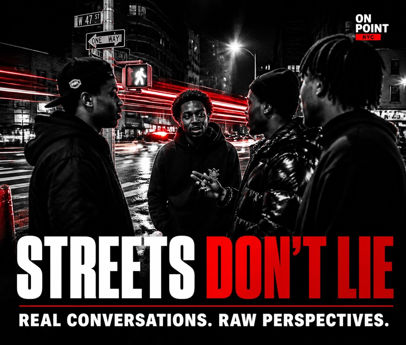 Vibrant city street scene at night showing community members engaged in the heart of urban culture.
