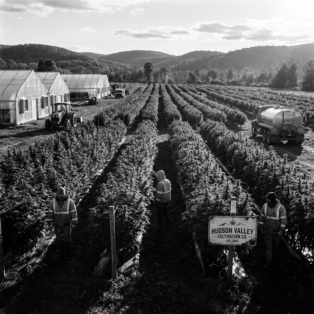 The OG Social Network Podcast logo featuring bold green lettering with a retro microphone embedded in the 'O' highlighting the show's focus on the New York cannabis community.