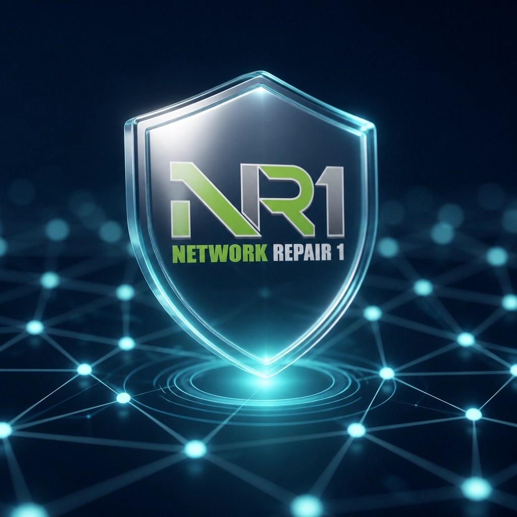 Digital shield icon representing advanced cybersecurity and network protection