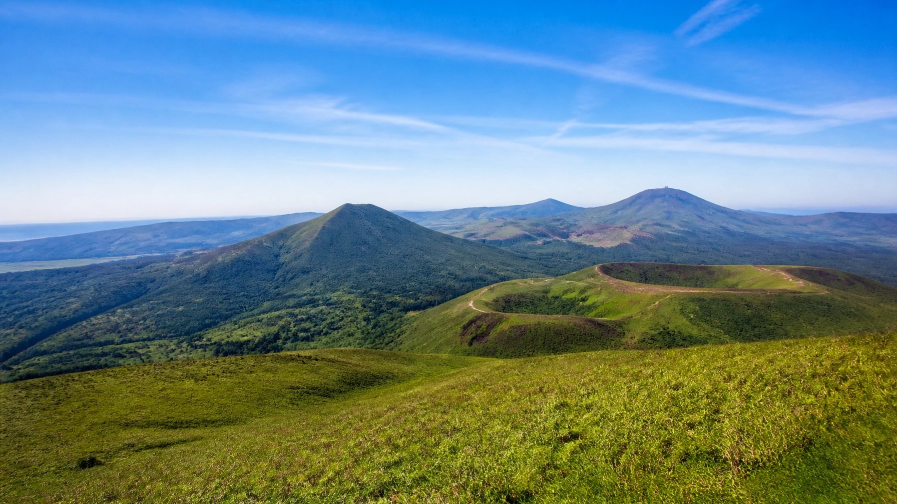 The Auvergne region where French green clay is sourced