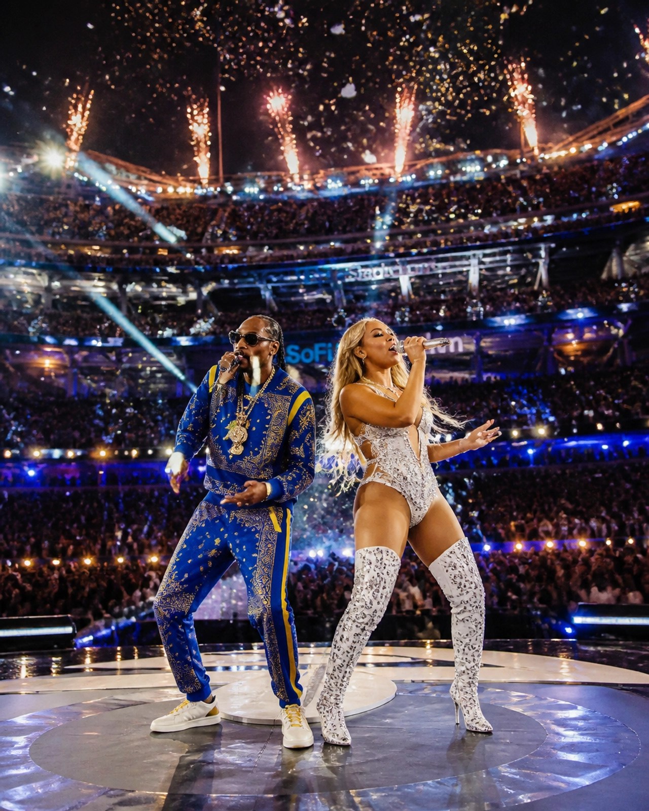 A massive stadium performance at the 2026 World Cup