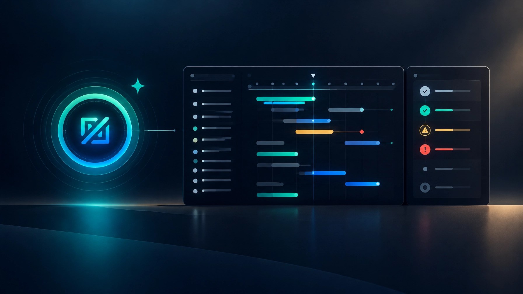 Nova represented as a calm operational interface for scheduling, escalation and managed support