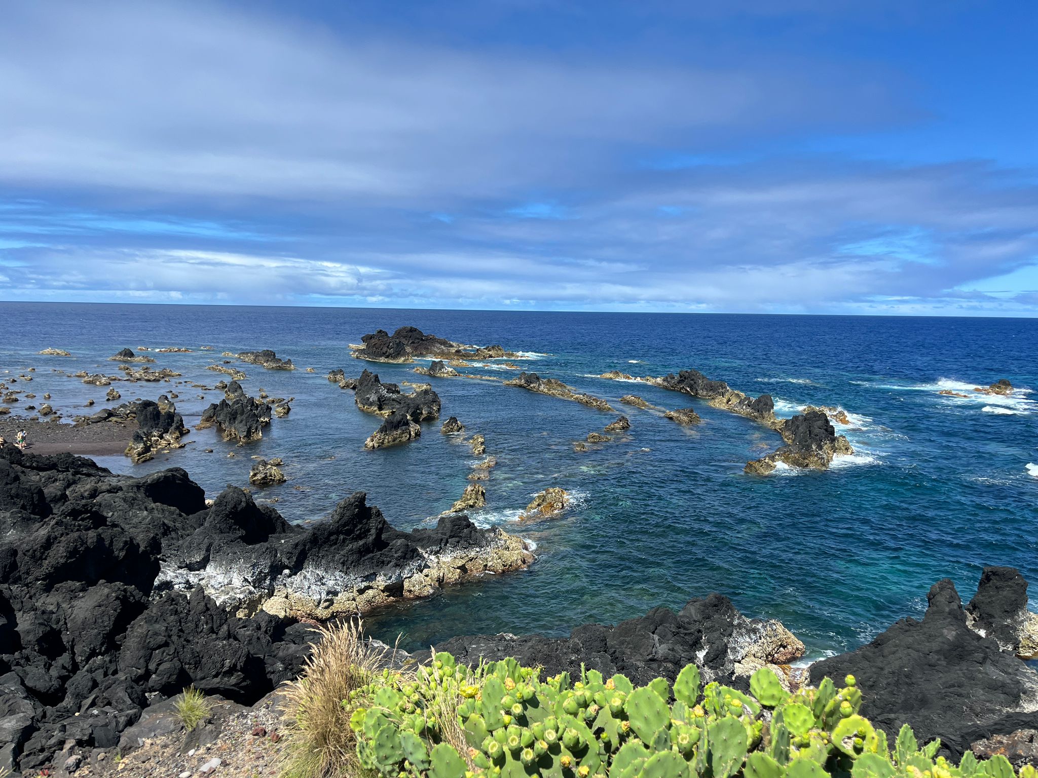 Dramatic volcanic coastal retreat