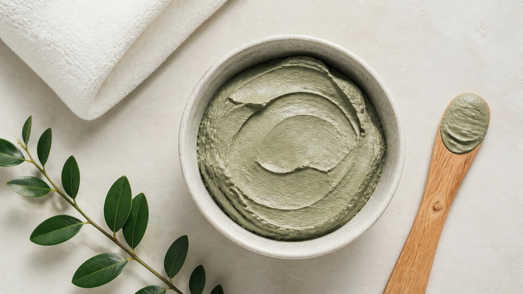 Natural healing clay setup