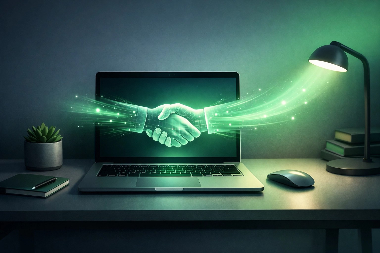 Secure remote IT support connection on a laptop illustrating safe professional network repair services.