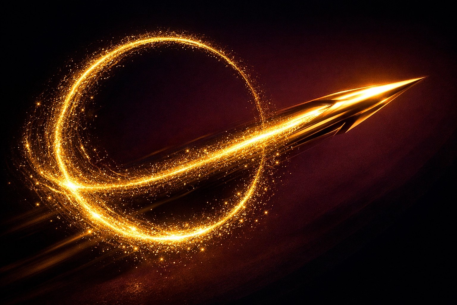 Golden streak illustrating Value Velocity and the OODA loop in high-stakes strategy execution.